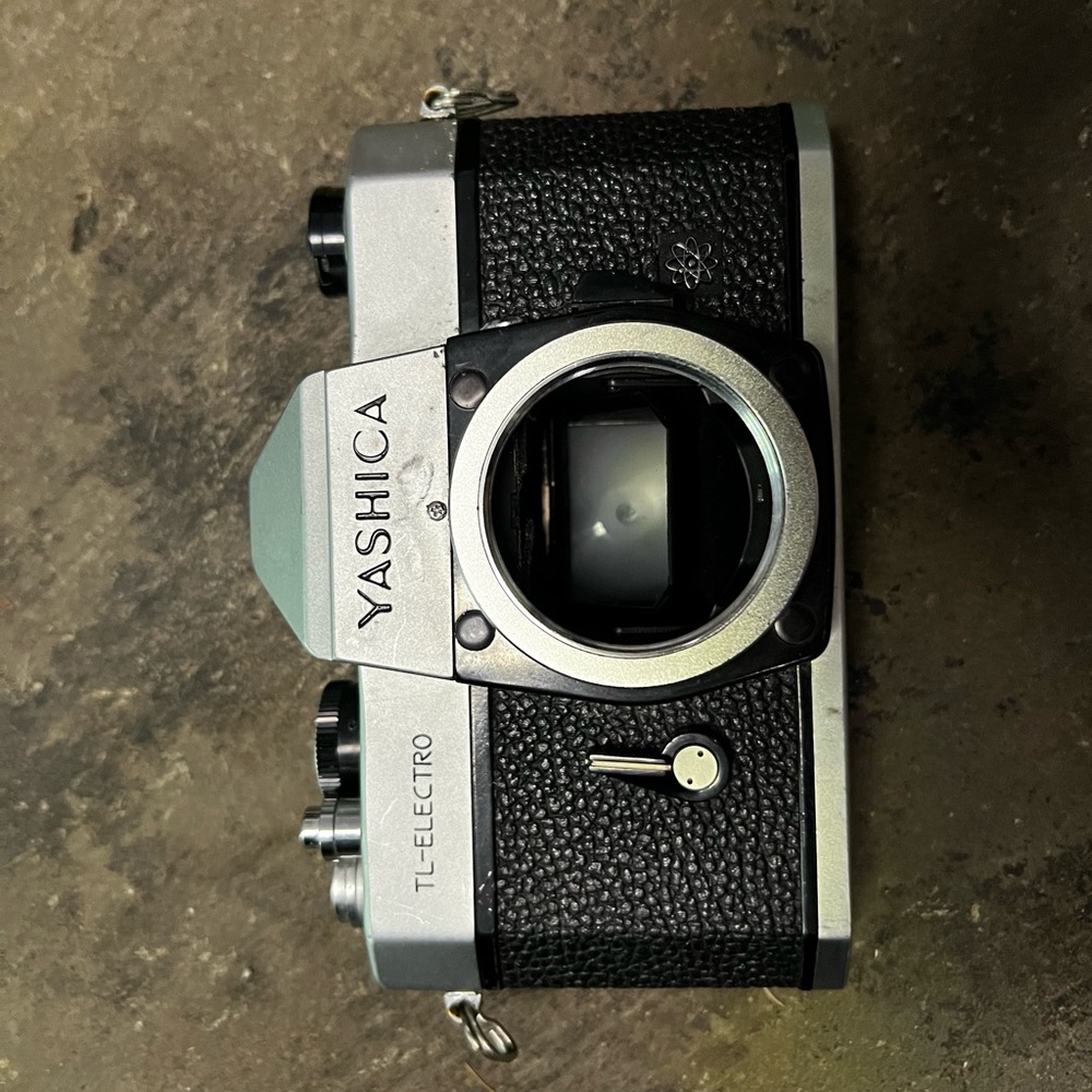 Yashica TL-Electro Black and Silver Camera
